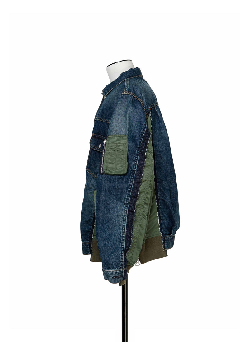 sacai Denim x Nylon Twill Jacket outlook