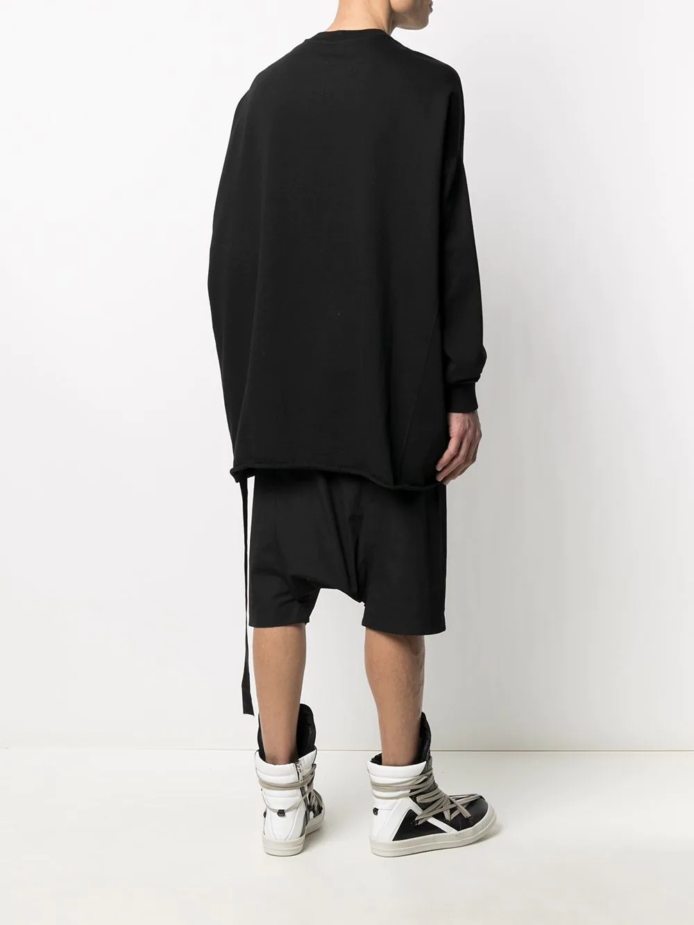 oversized piped long-sleeve T-shirt - 4