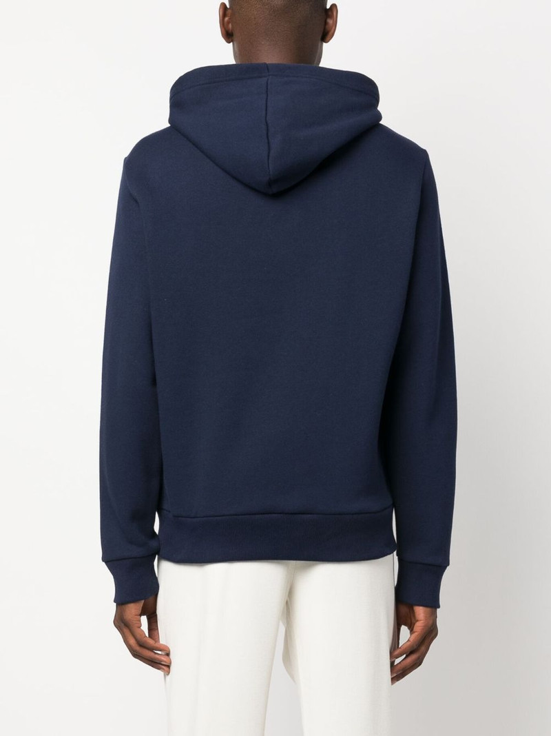 logo-print cotton hoodie 4