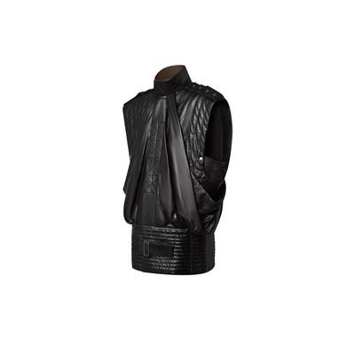 Louis Vuitton Oversized Quilted Leather Sleeveless Jacket outlook