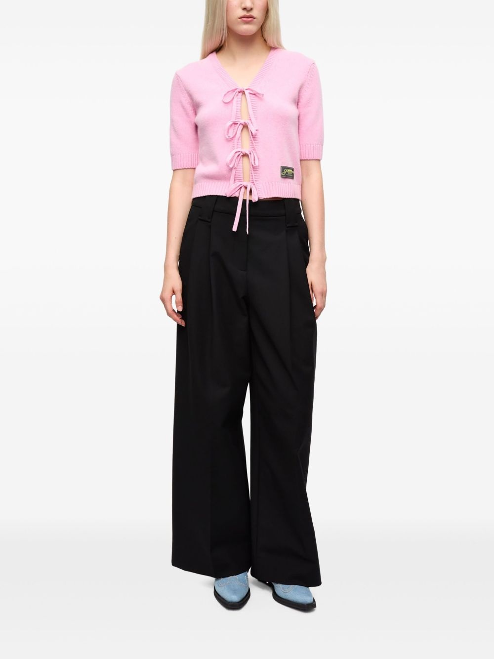 pleat-detail trousers - 2