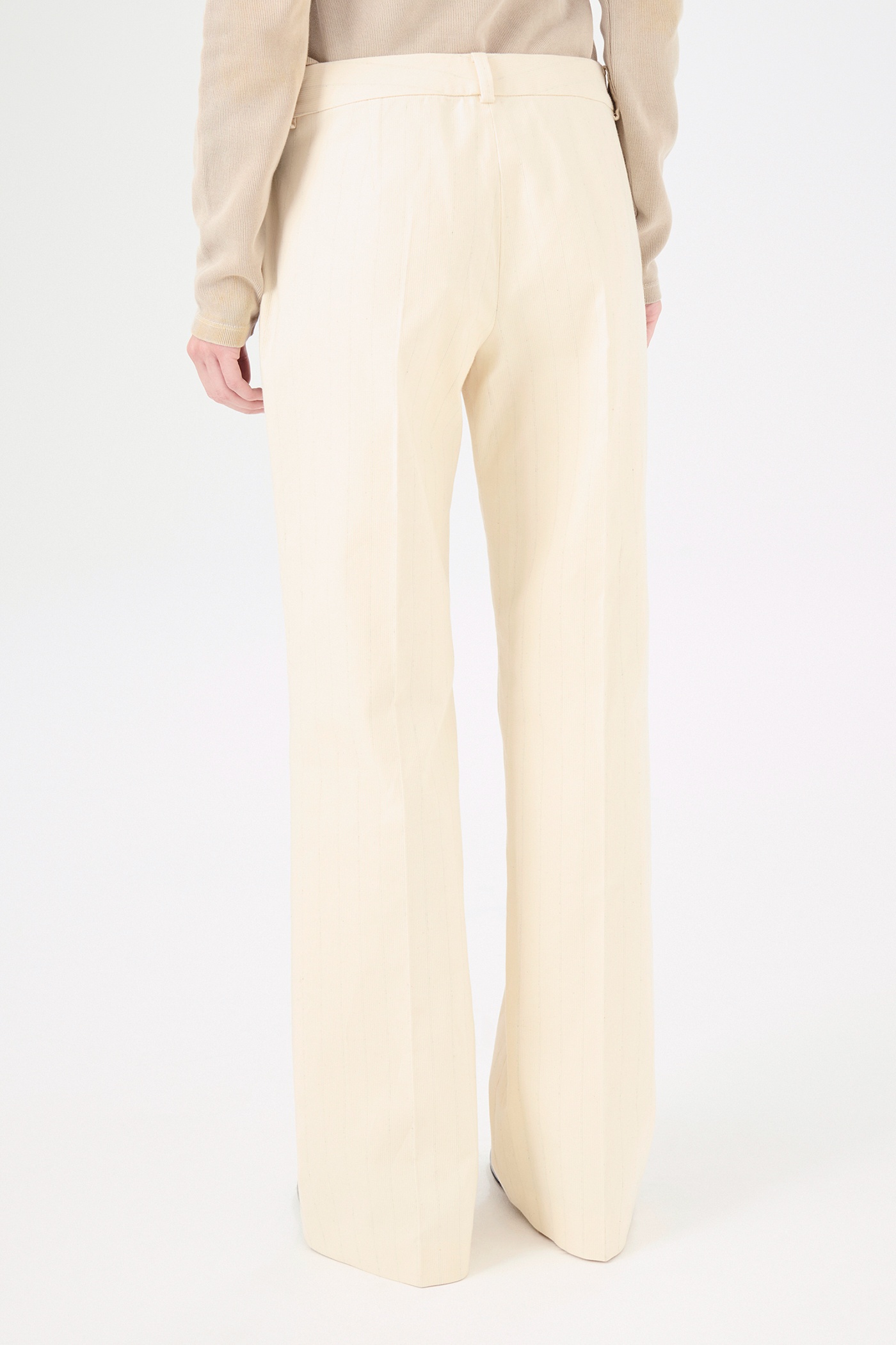 Hip Trouser Ecru Canal Stripe - 5