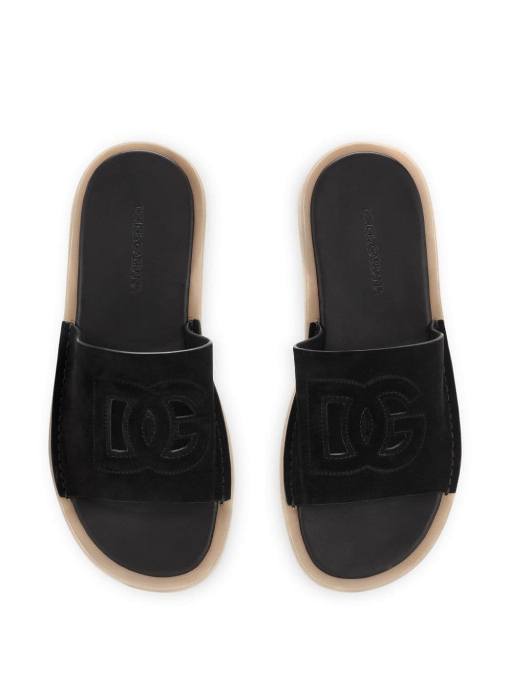 DG cut-out suede slides - 4