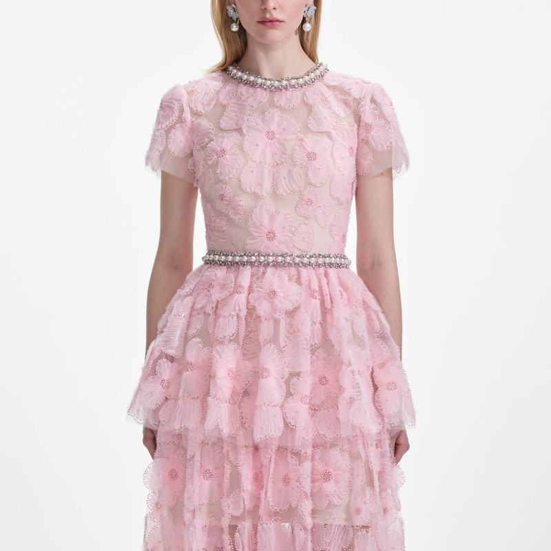 chinese dress ladies Alluring Beauty Tie-Strap Tulle Maxi Dress | Made-To-Order