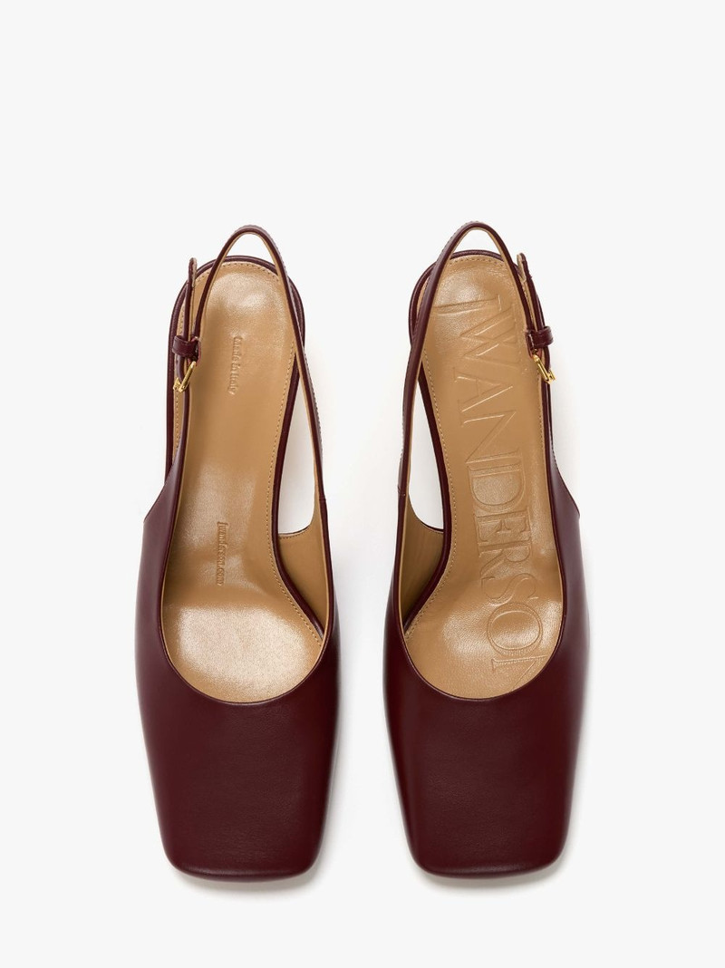 CHAIN HEEL SLINGBACK PUMPS 4