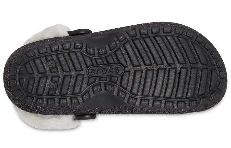 Crocs Disco Classic Lined Disco Glitter Clogs 'Black White' 208075-0ZS - 7