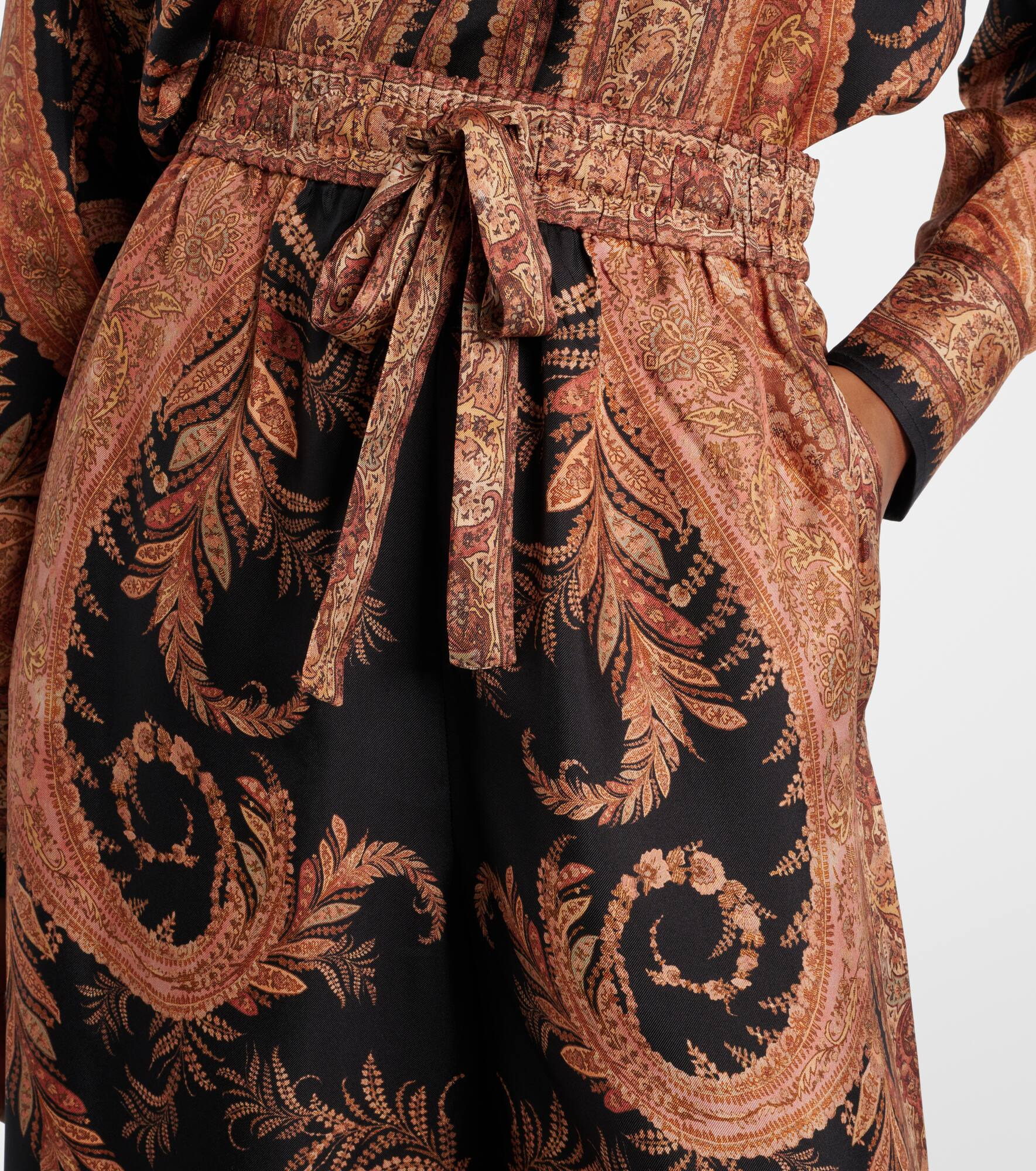 Hypnotic silk wide-leg pants - 4