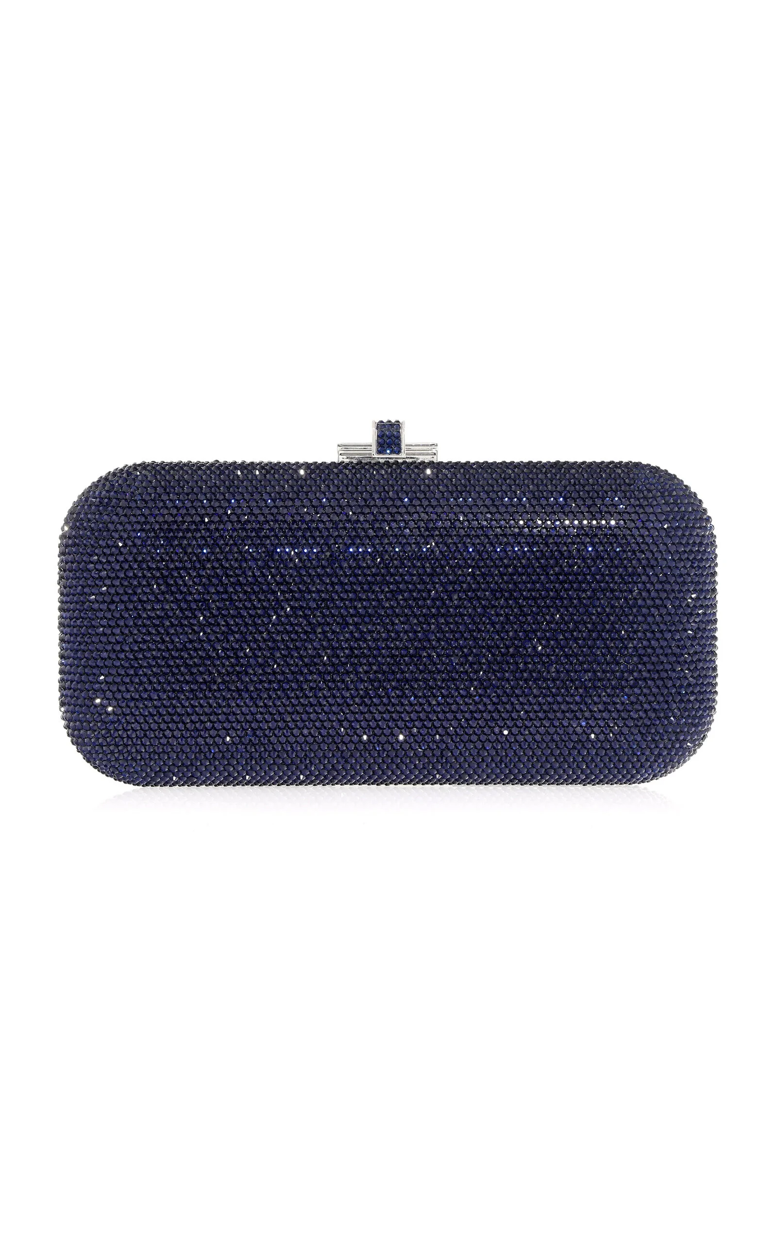 Long Slide Crystal Clutch blue - 1
