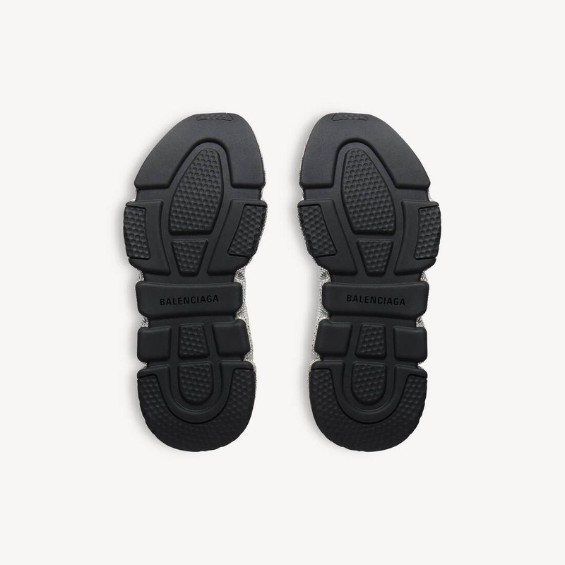 Men's Speed Recycled Knit Sneaker With Rhinestones in Black 7