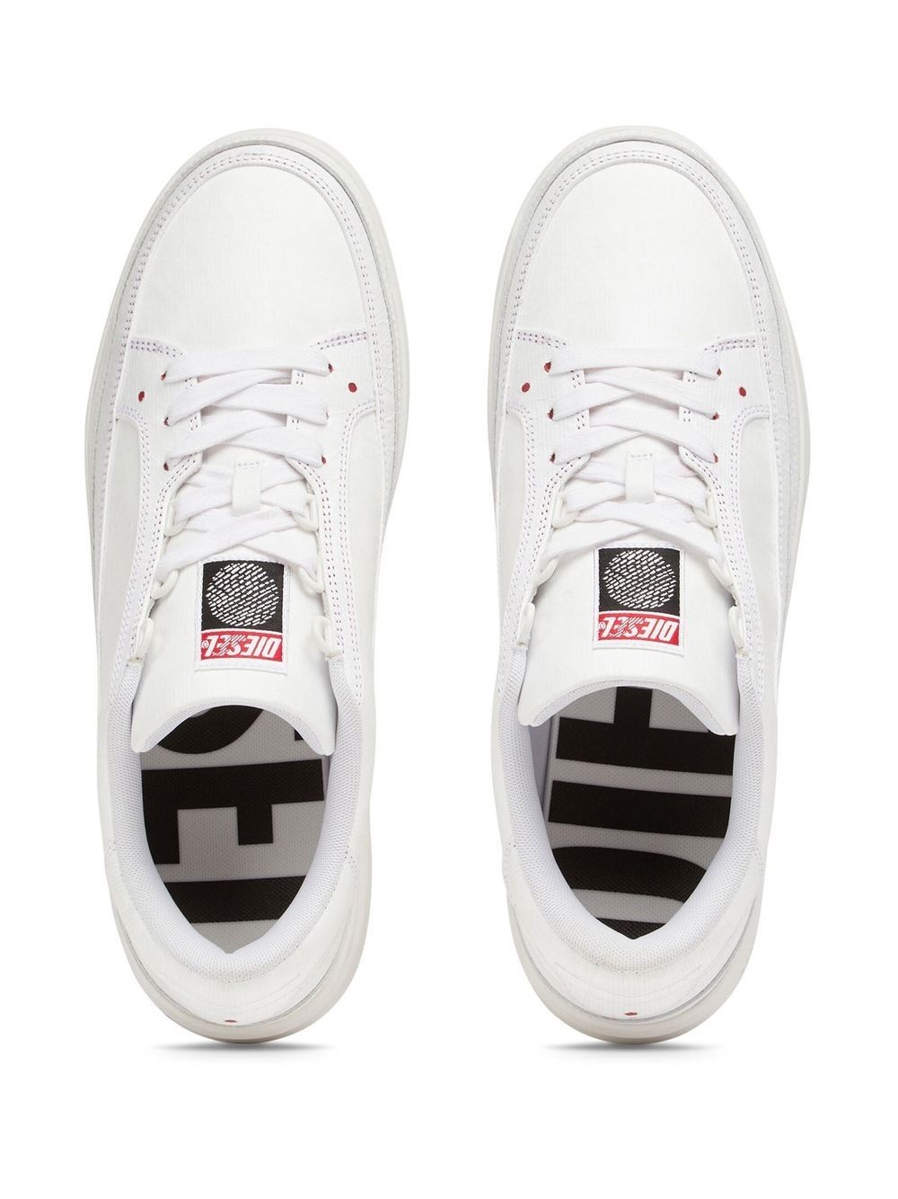 logo-patch low-top sneakers - 4