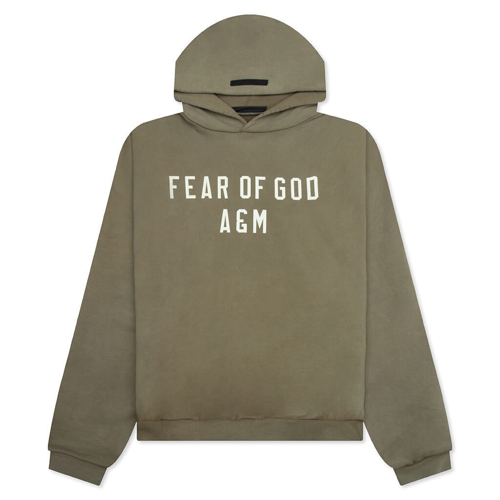 HEAVY FLEECE HOODIE - MILITARY - 1