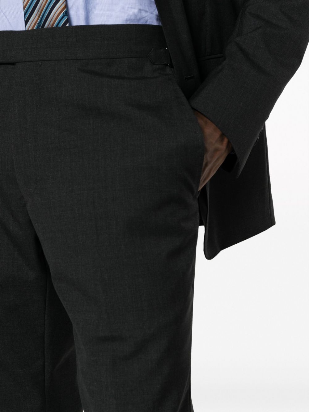 single-breasted wool suit - 6