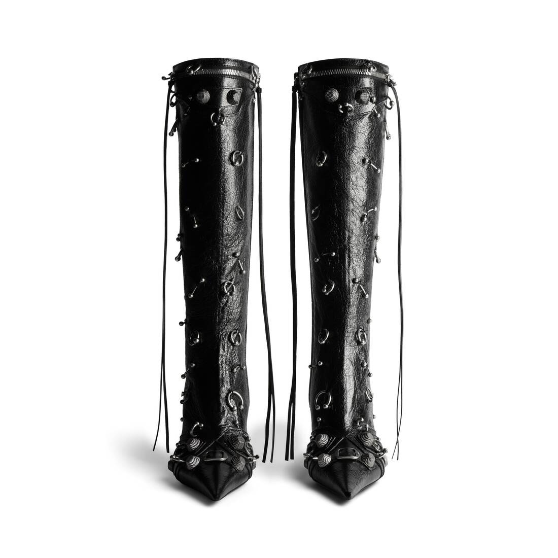 Women's Cagole 90mm Boot With Piercings  in Black - 3