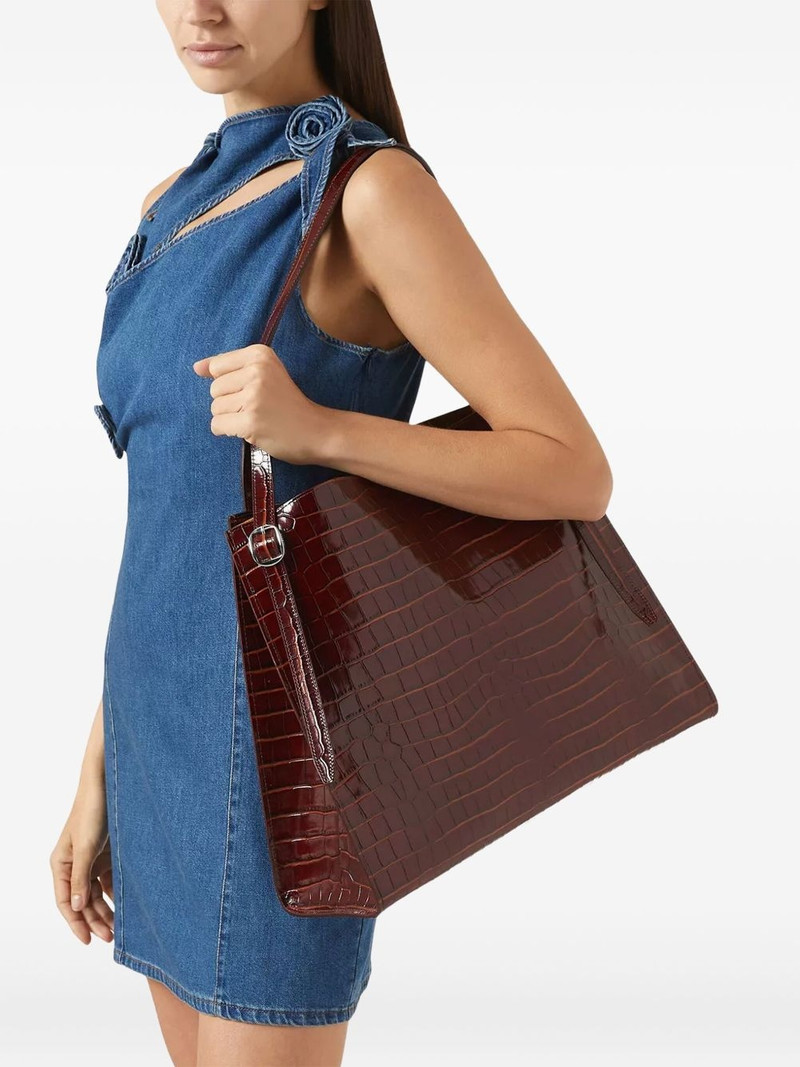 COPERNI Belt crocodile-effect tote bag outlook