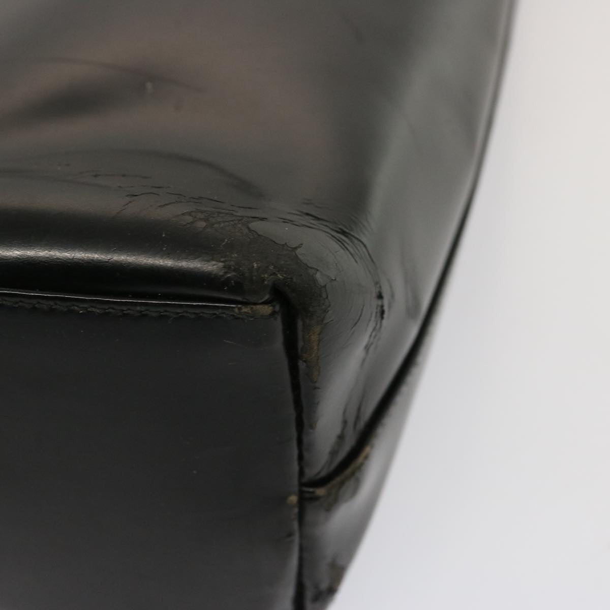 GUCCI Tote Bag Patent Leather Black - 16