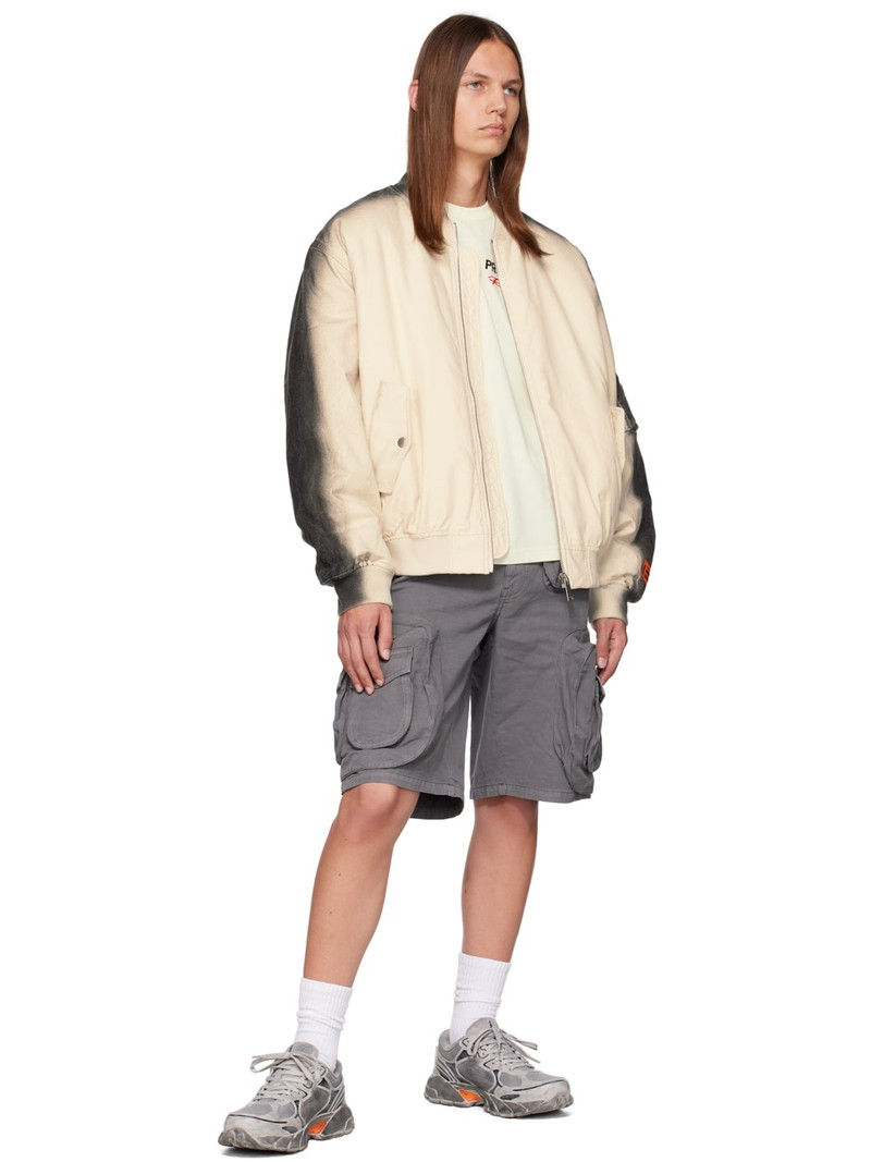 Heron Preston Gray Pocket Shorts outlook