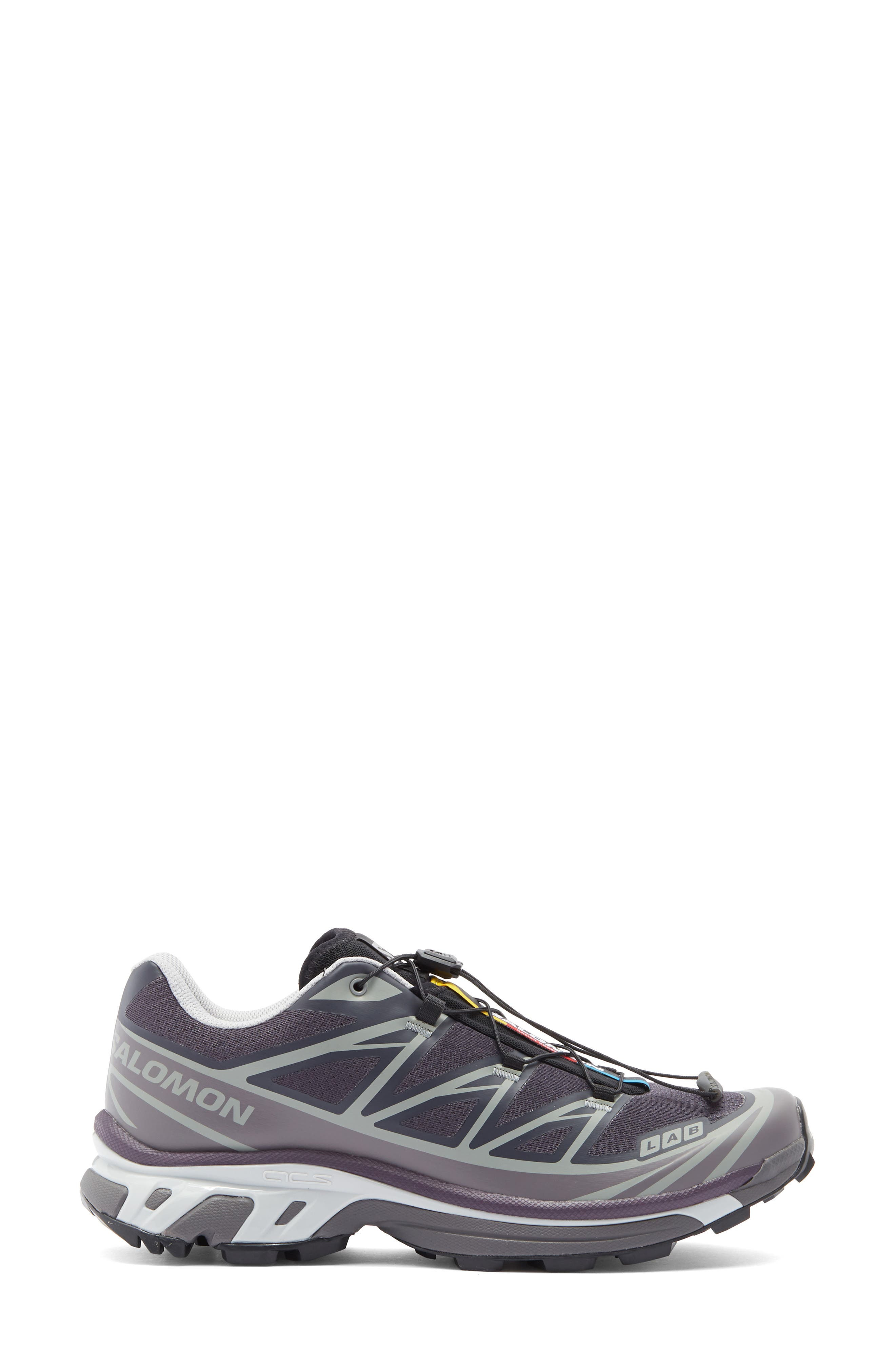 Salomon Gender Inclusive XT-6 Sneaker in Nine Iron/Purple at Nordstrom - 3