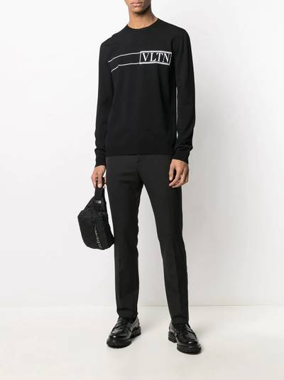 Valentino intarisa-knit logo jumper outlook