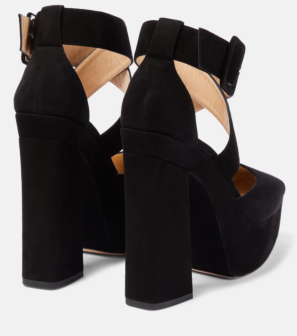 Gian 140 platform leather pumps - 3