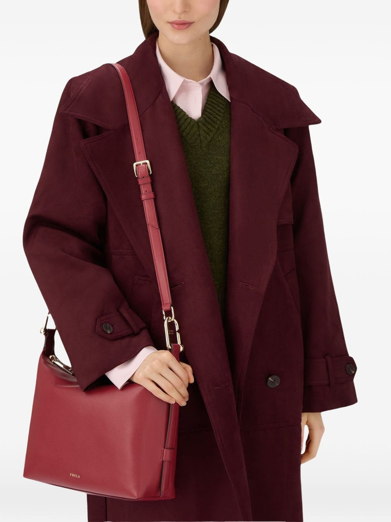 FURLA Tonie textured leather tote bag outlook