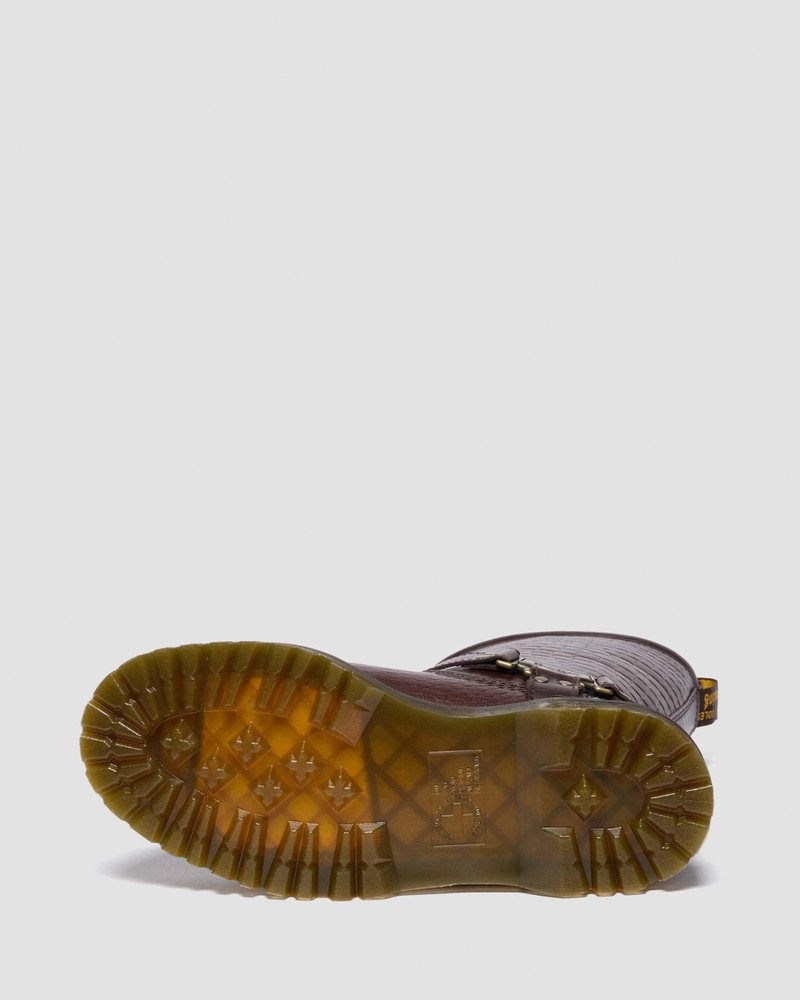 Anistone Hi Reptile Emboss Pull Up Boots 3