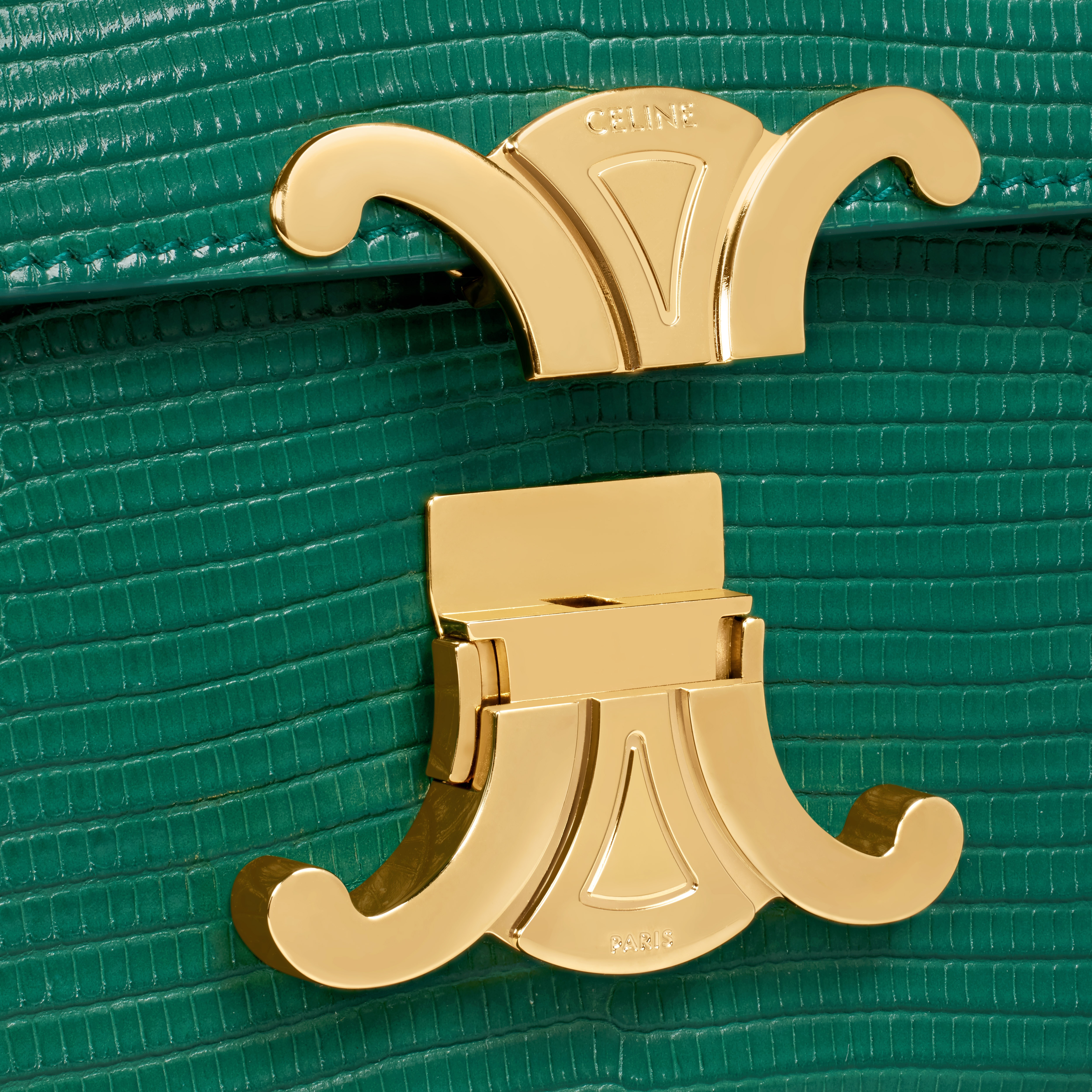 Shoulder Bag Triomphe in lizard - 5