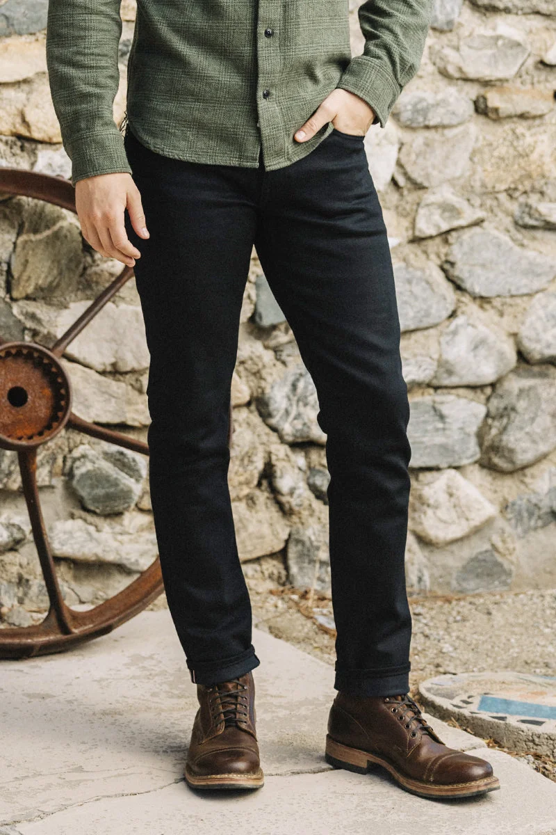 The Pen Slim - Black Raw 14oz Selvedge - 1