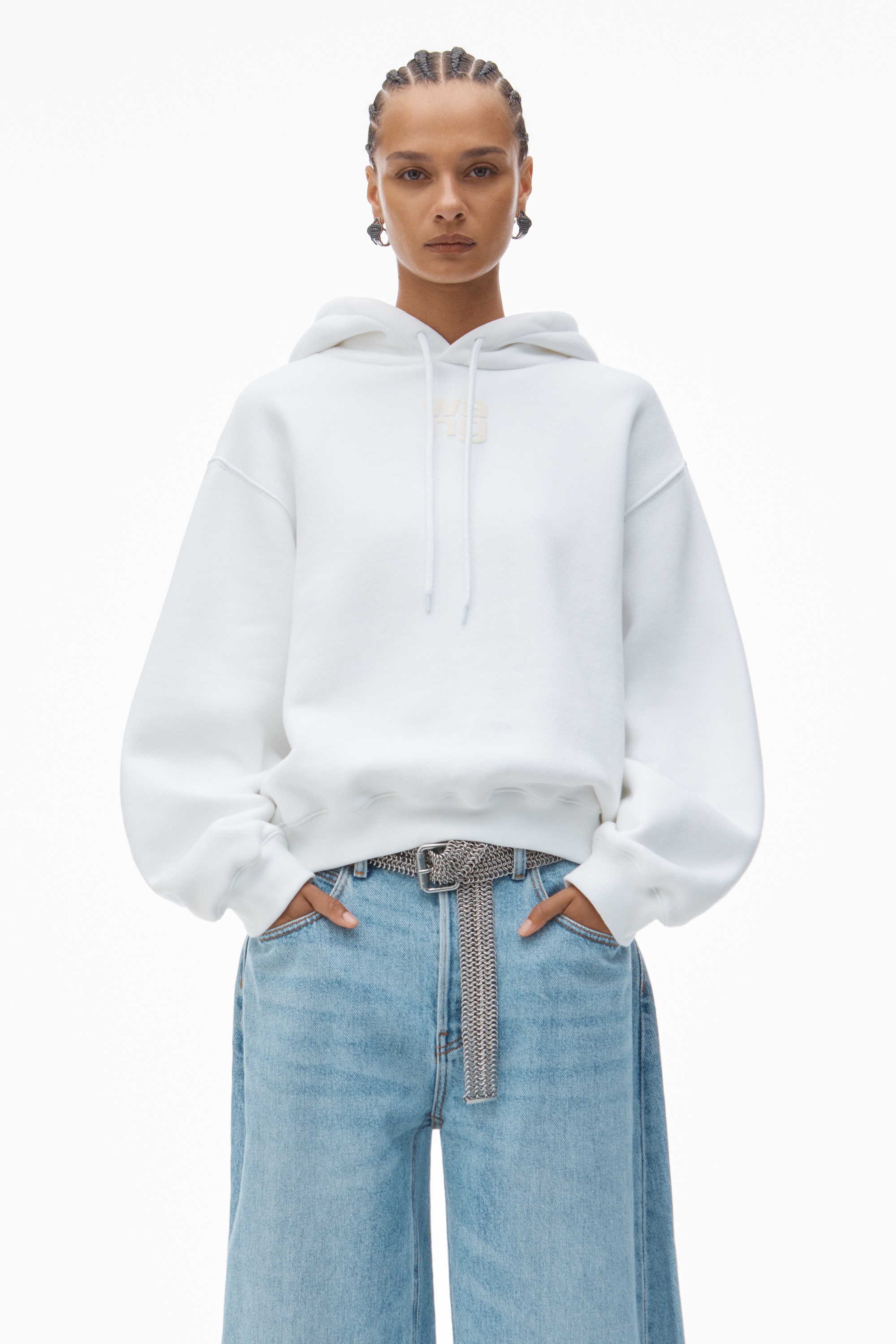 PUFF LOGO HOODIE IN STRUCTURED TERRY - 2