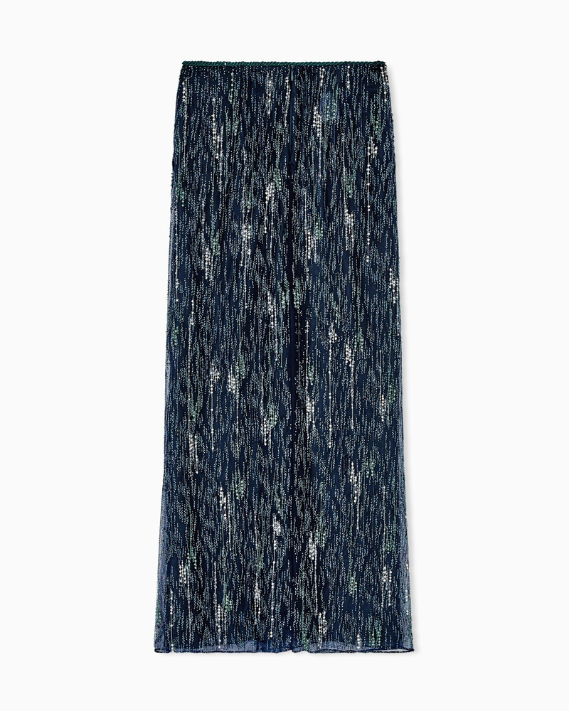 EMBROIDERED TULLE LONG SKIRT 3