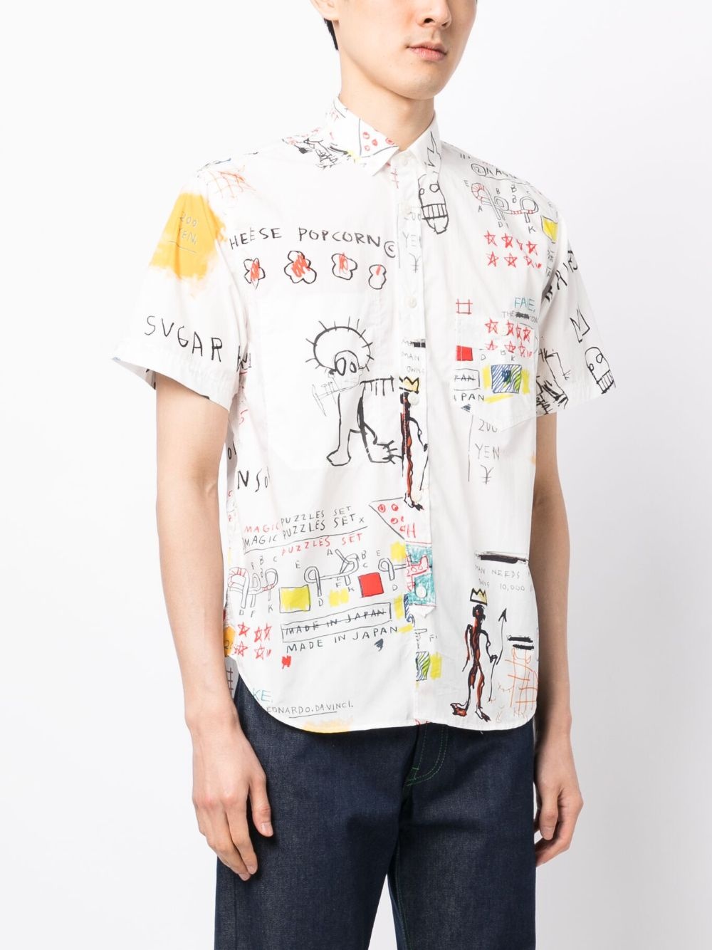 graphic-print cotton shirt - 3