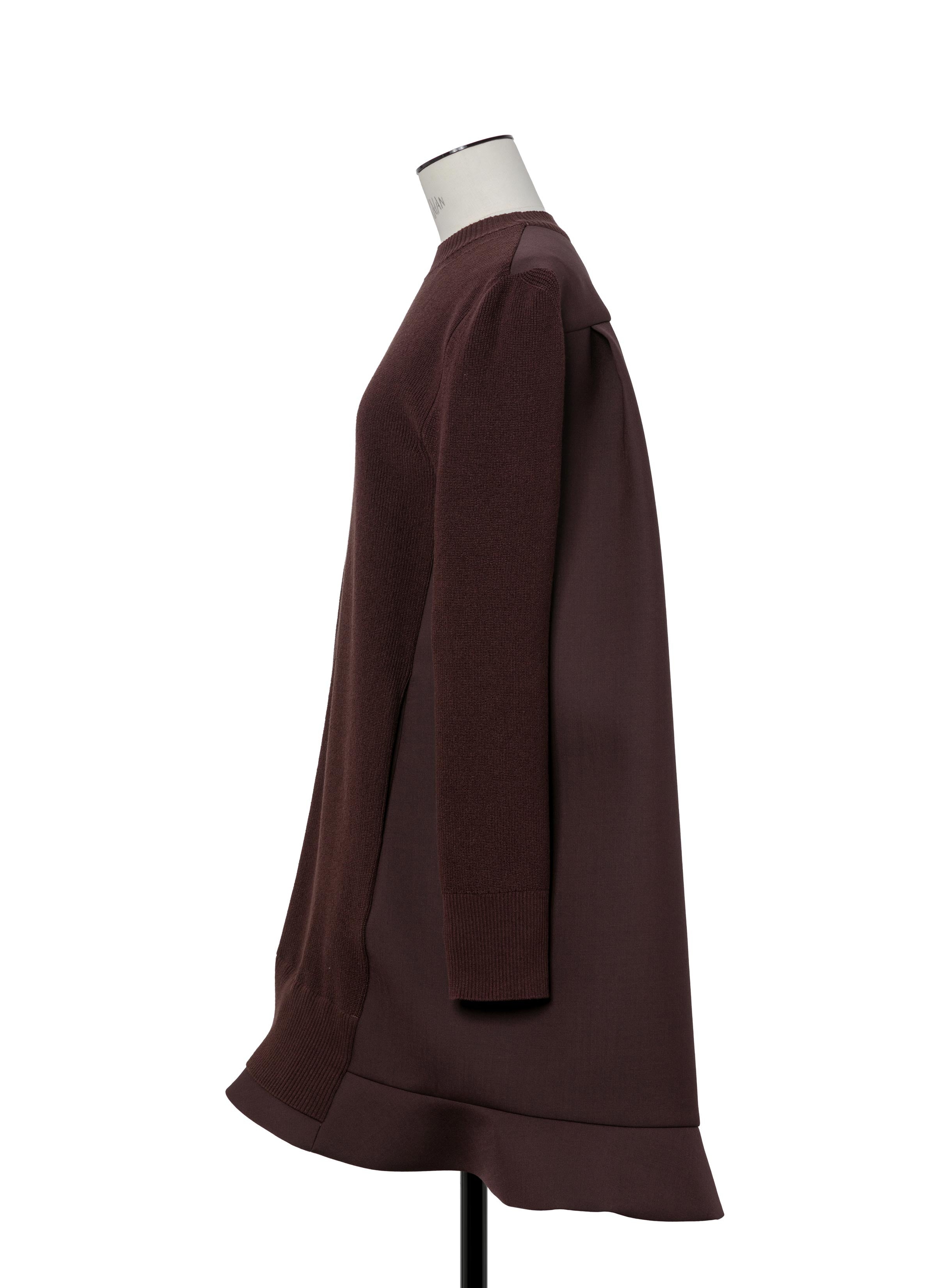 Suiting Mix Knit Dress - 3