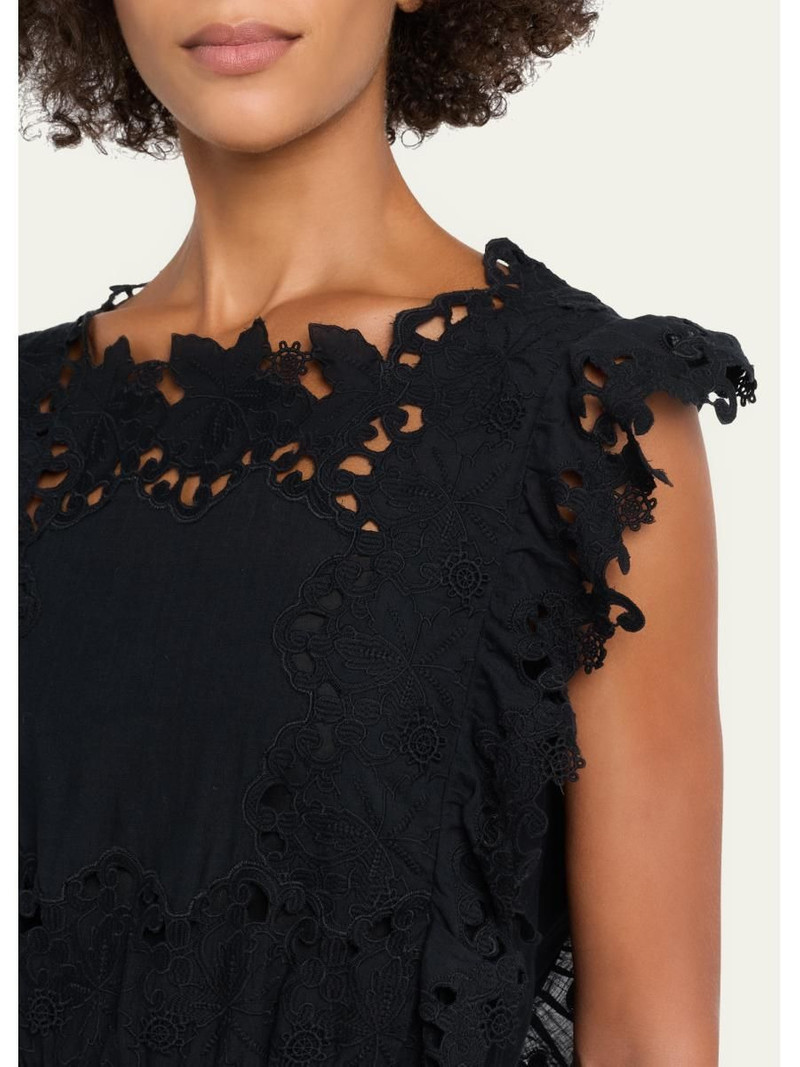 Eleannora Embroidered Midi Dress 5