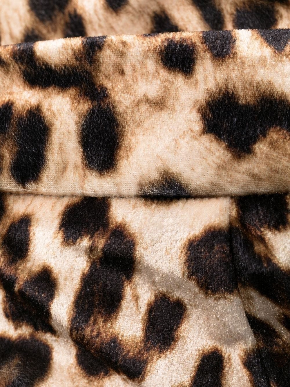 leopard-print flared trousers - 6