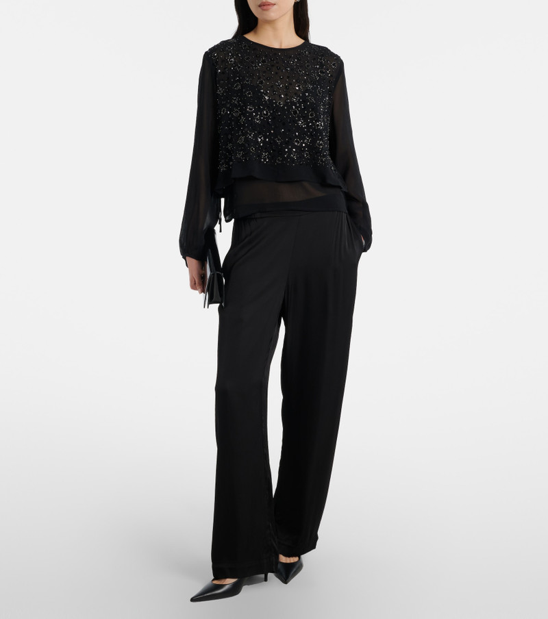velvet Larkin wide-leg pants outlook
