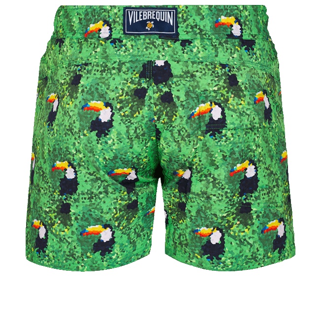 Men Stretch Short Swim Trunks Flat belt 2005 Toucans - 2