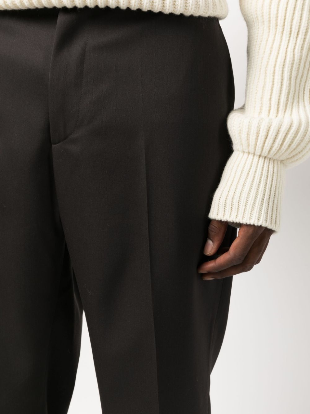 tapered-leg tailored trousers - 5