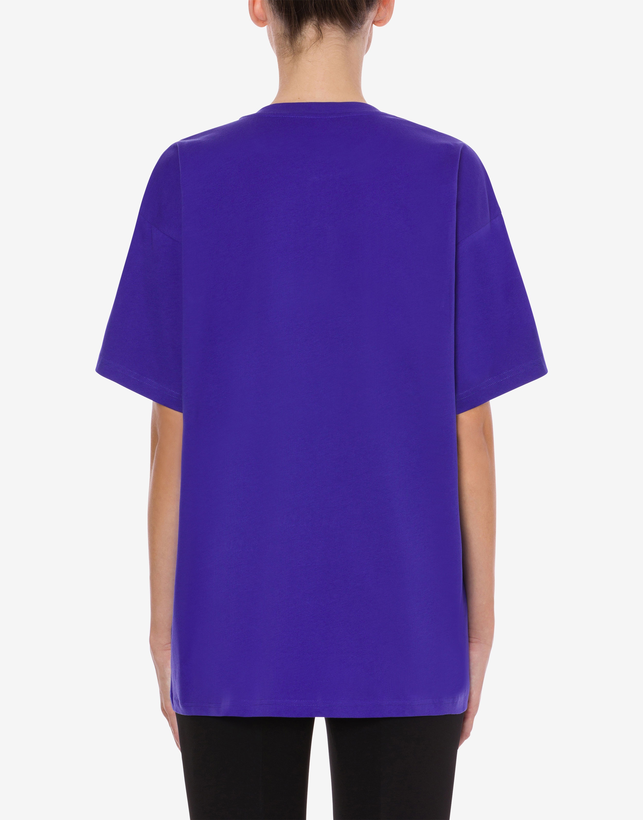 OVERSIZED MOSCHINO COUTURE T-SHIRT IN ORGANIC JERSEY - 3