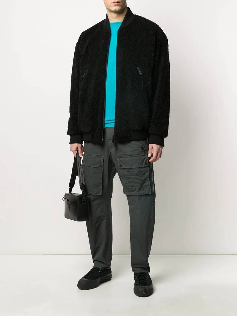 DSQUARED2 printed logo cargo trousers outlook