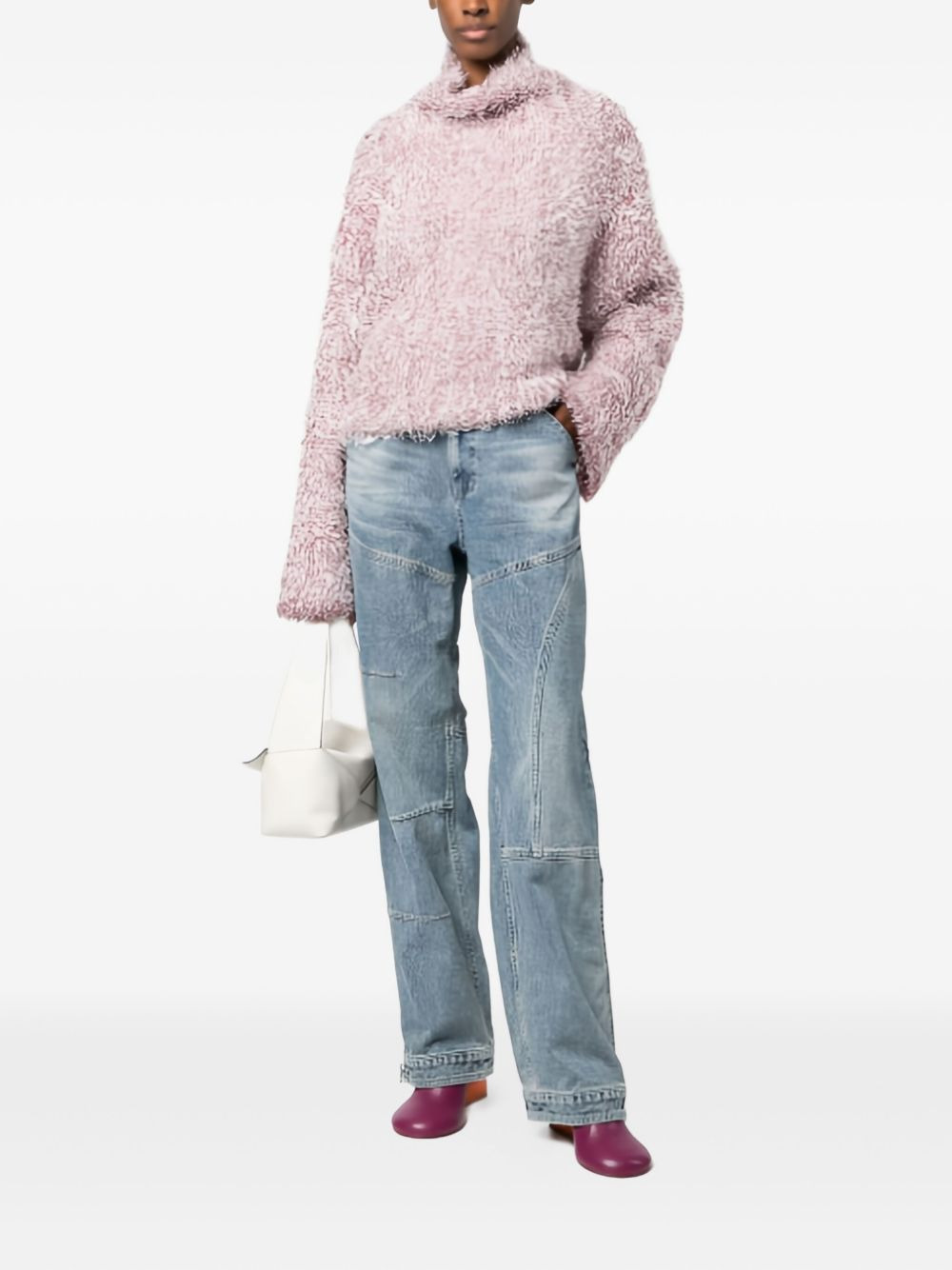 cut-out cropped jumper - 2