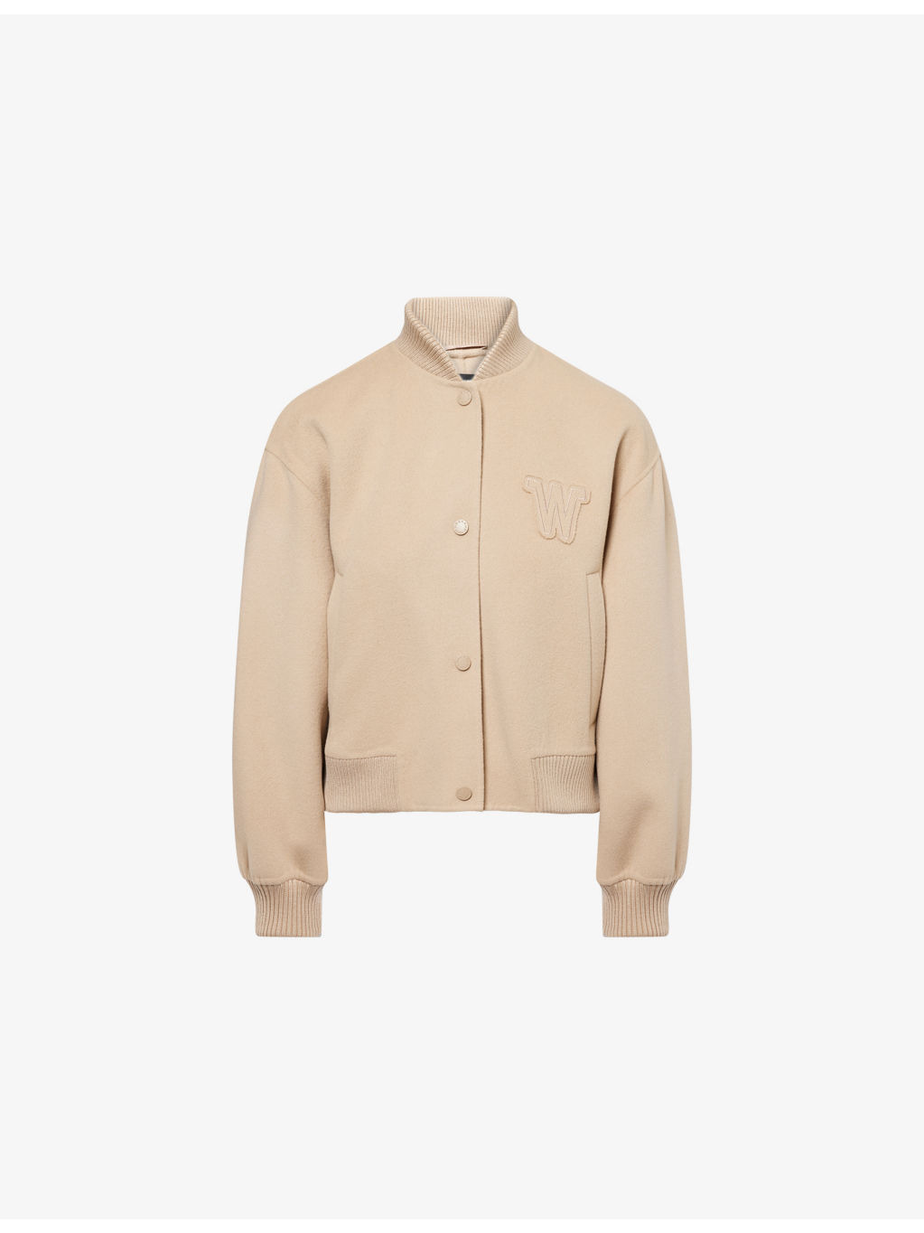Zelante Logo-Embroidered Wool-Blend Bomber Jacket - 1