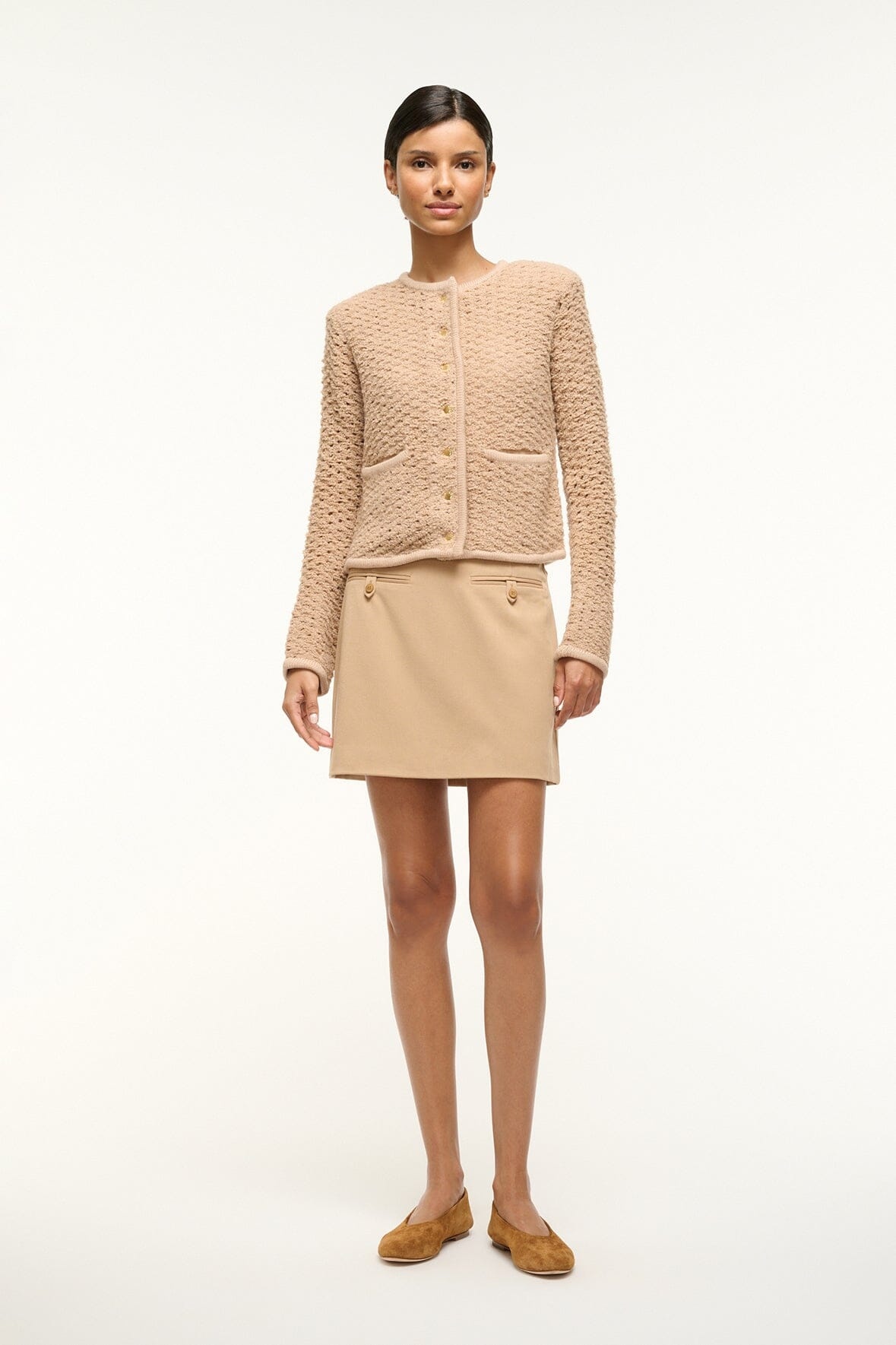 STAUD LISSON JACKET CAMEL - 4
