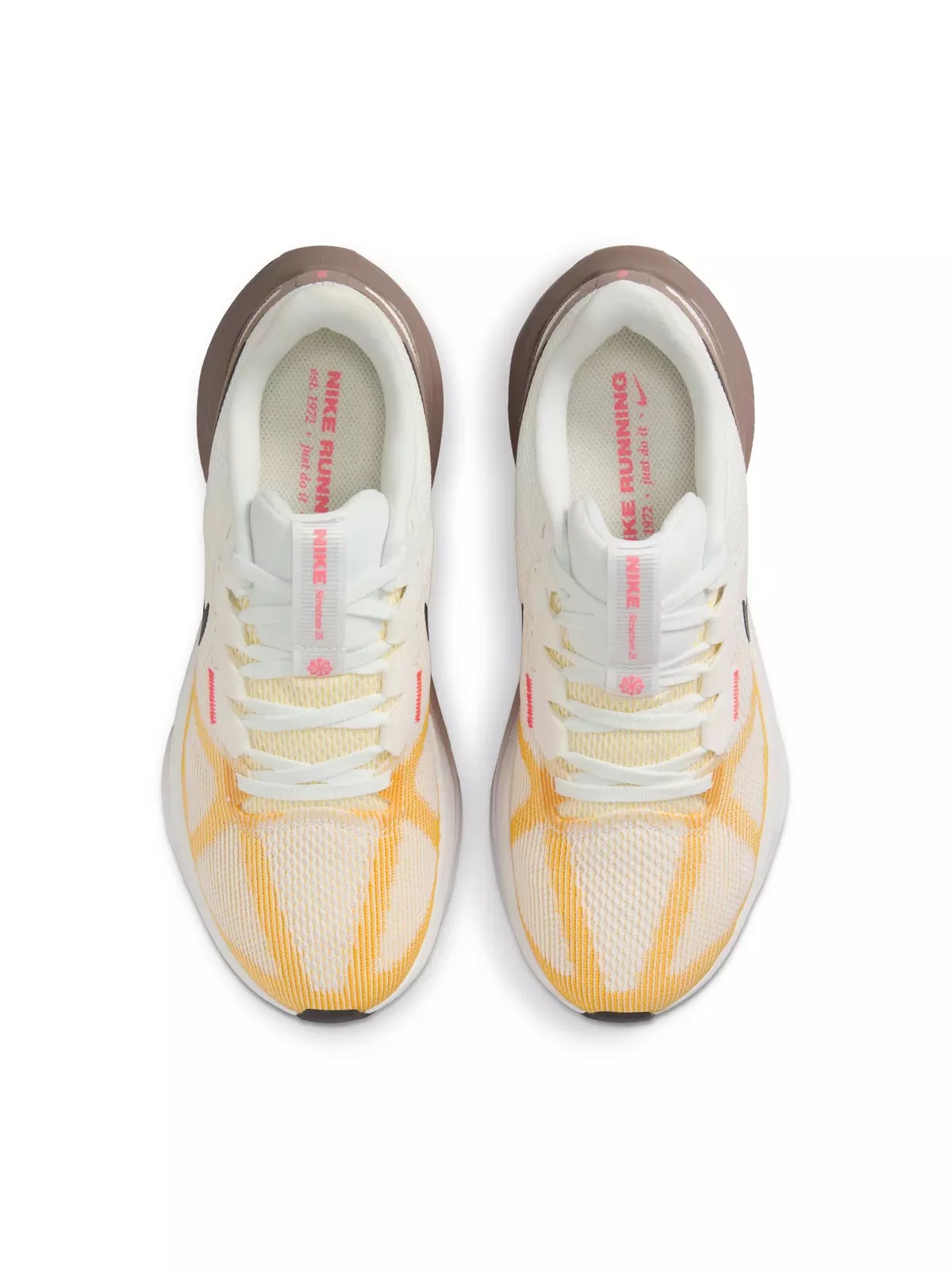 Structure 25 "Summit White/Mink Brown/Varsity Maize/Black" Women's Running Shoe - 4
