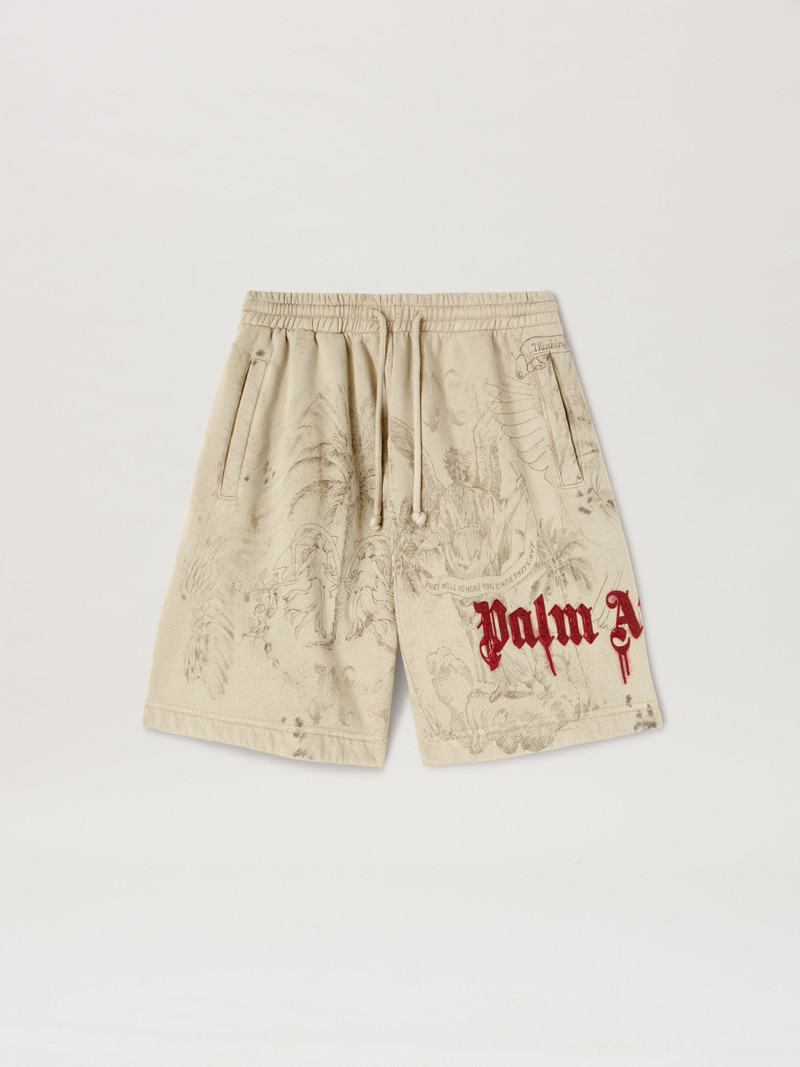 PENCIL ALL OVER SWEATSHORTS - 1