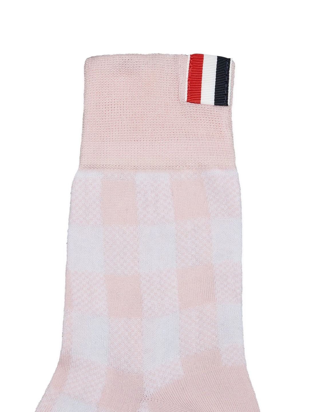 Gingham Check Jacquard 4-Bar Ankle Socks Women - 2