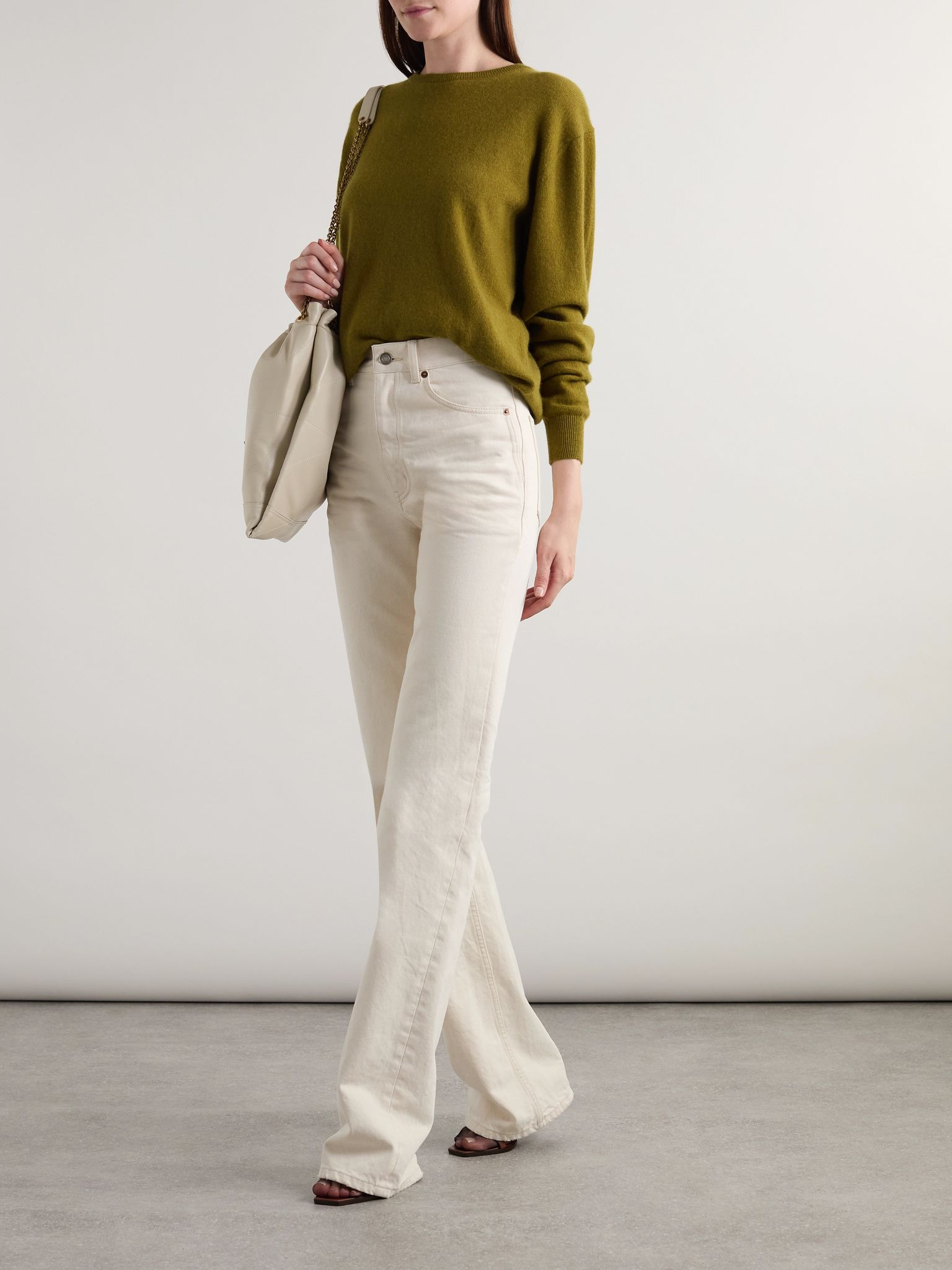 Cashmere sweater Leaf green - 2