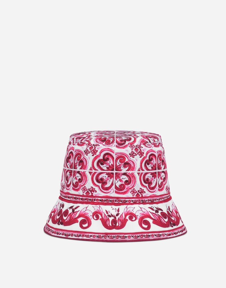 Bucket hat with Majolica print - 1