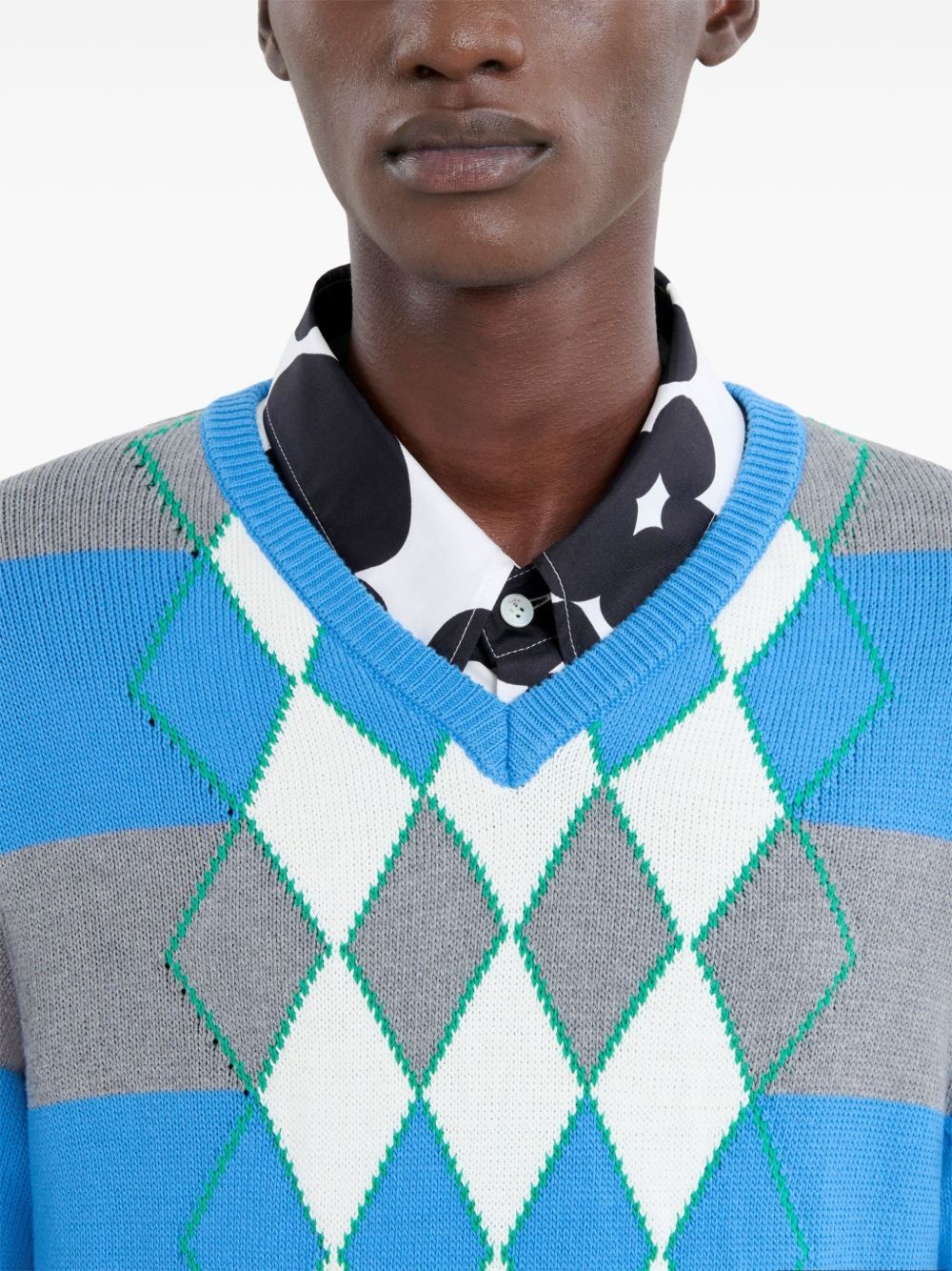 argyle intarsia-knit jumper - 5