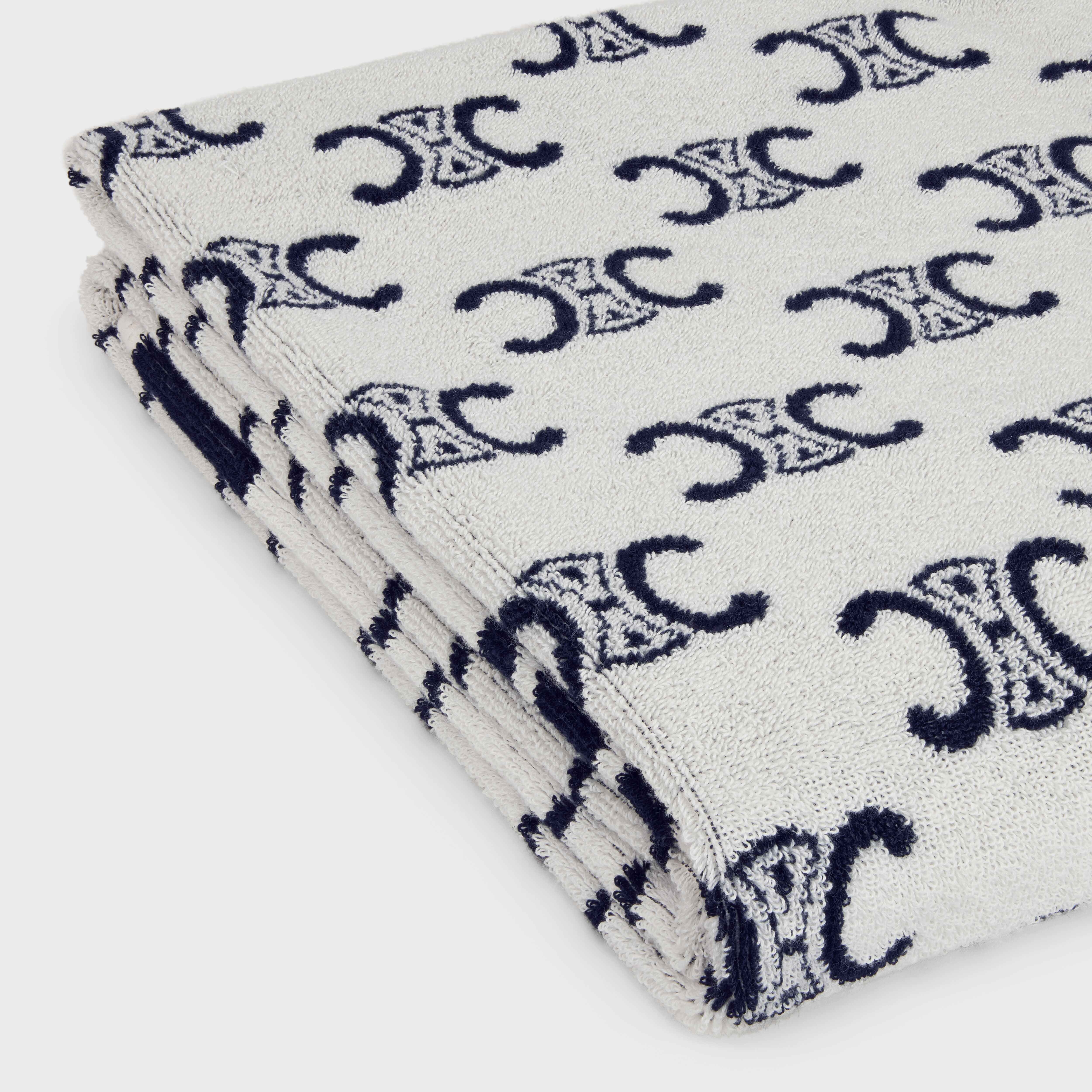 MONOGRAMMED TERRY COTTON BEACH TOWEL - 4