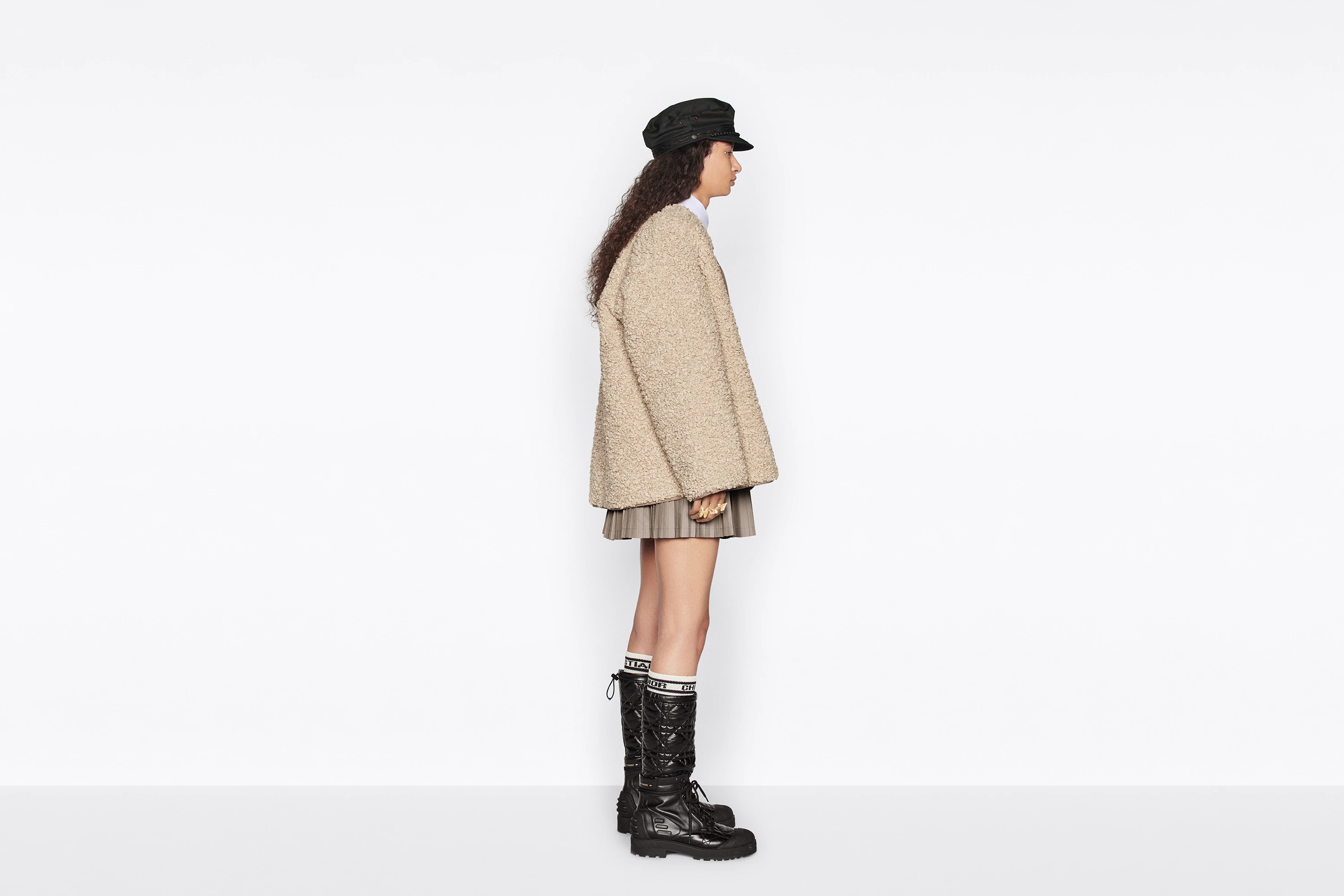 Reversible Macrocannage Peacoat - 8