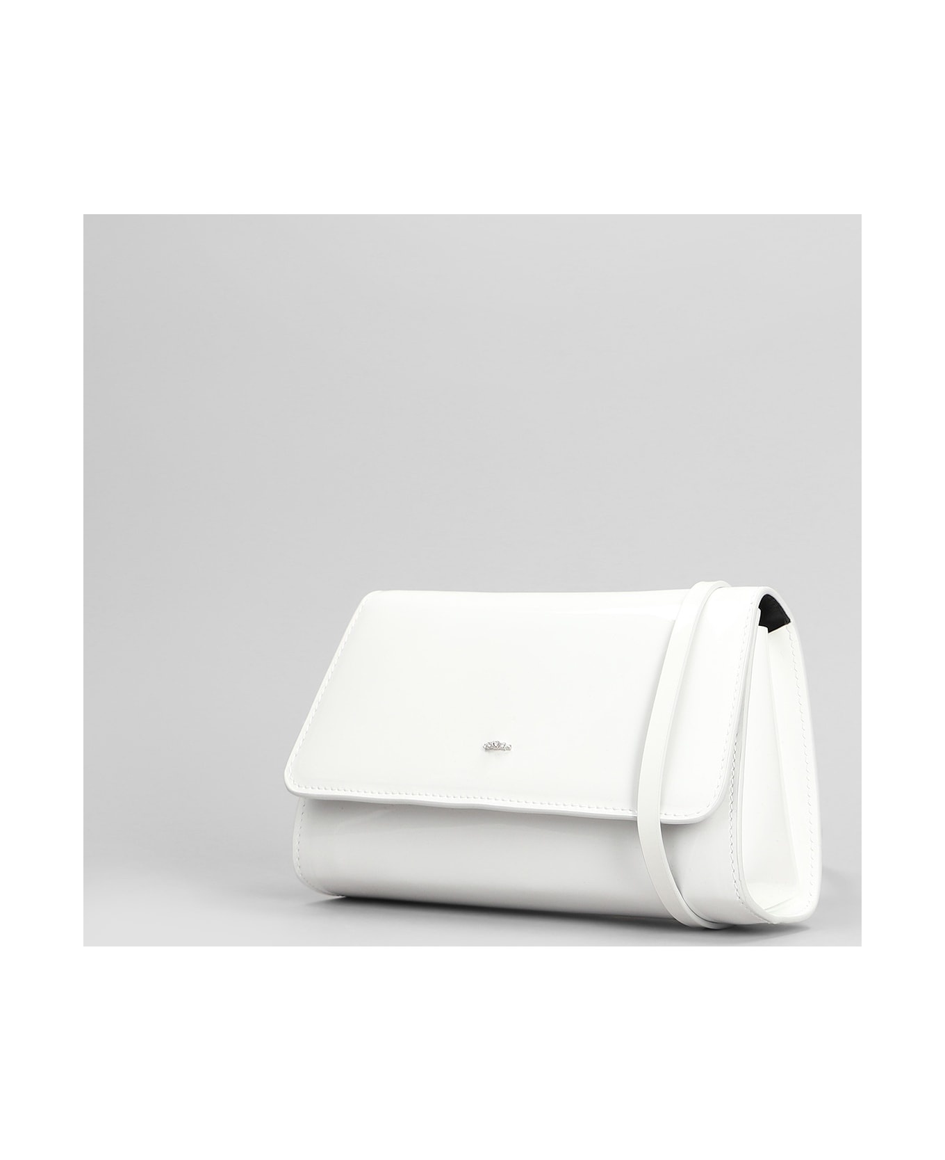 Cleopatra Clutch In White Patent Leather - 2